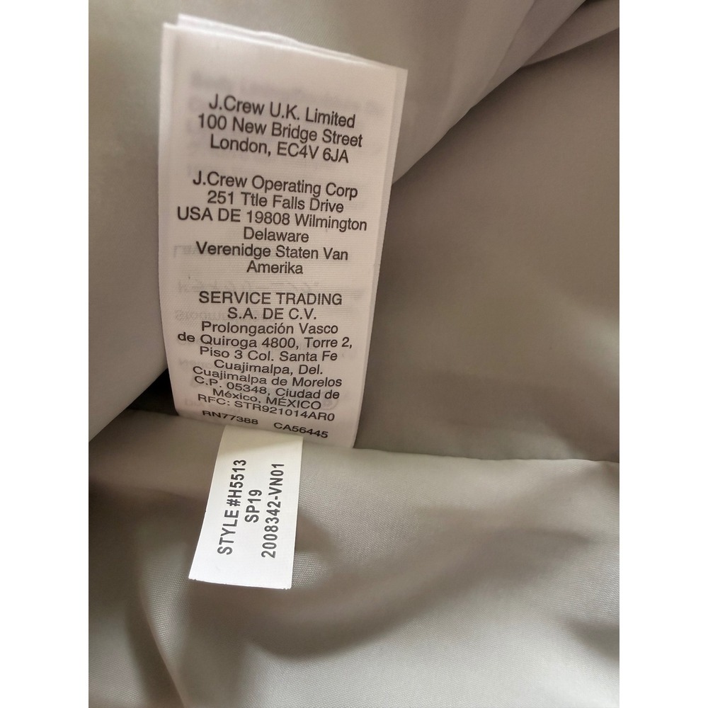 J.Crew Womens Bi-Stretch Single Button Blazer Light Grey‎ H5513 Size 12 - Picture 7 of 11
